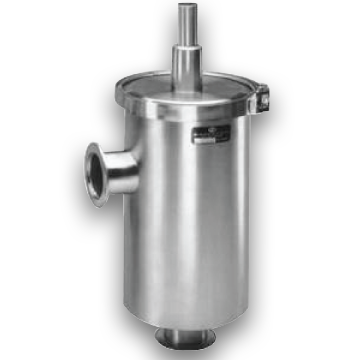 Stainless Steel 4″ Liquid Nitrogen (LN2) Right Angle Cold Trap