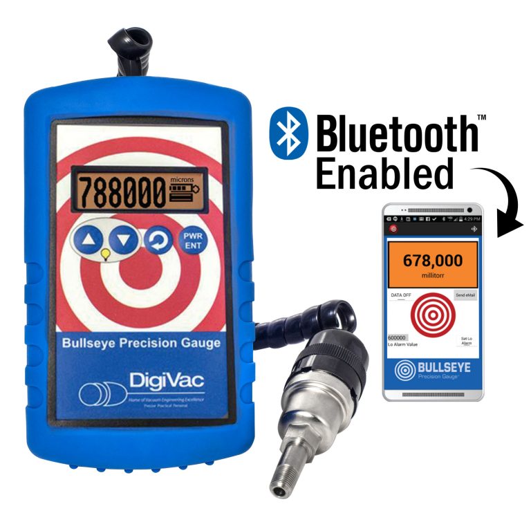 Bullseye Precision Gauge® with Bluetooth | Wireless Vacuum Gauge NPT, KF25