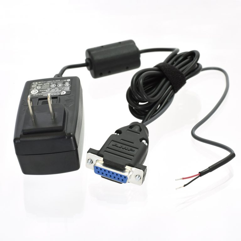 DB15 Power Supply with output wires for active gauges | PS-24-0.6A-DB15 CM