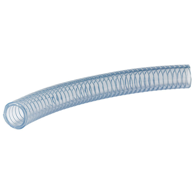 PVC Vaccum Hose with Steel Reinforced Wire | Hose barb 3/8″ 10 foot Section
