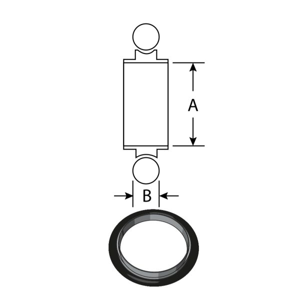 viton stainless KF centering ring | vacuum fitting