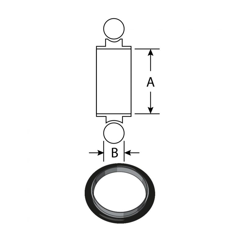 Centering Ring | Stainless with Viton® O-Ring | KF16, KF25, or KF40