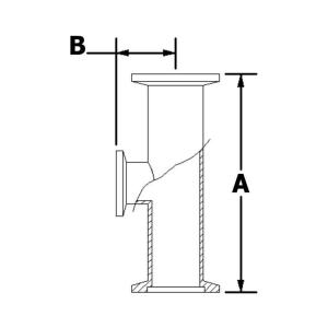 Reducing Tee | KF25 to KF16 or KF40 to KF25 (NW/QF)