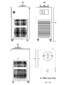 Ai -80C Cold Trap w/ KF25 Ports | 5L Capacity 316 Stainless Steel