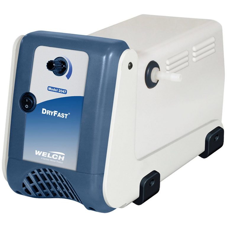Welch 2047B-01 Dryfast Diaphragm Vacuum Pump | PTFE Dry Pump, 30 Torr, 70L/min, 115V