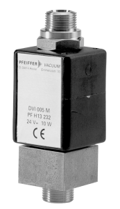 Pfeiffer Mini Inline Valve isolation valve, Normal Closed 24V PF H13 232