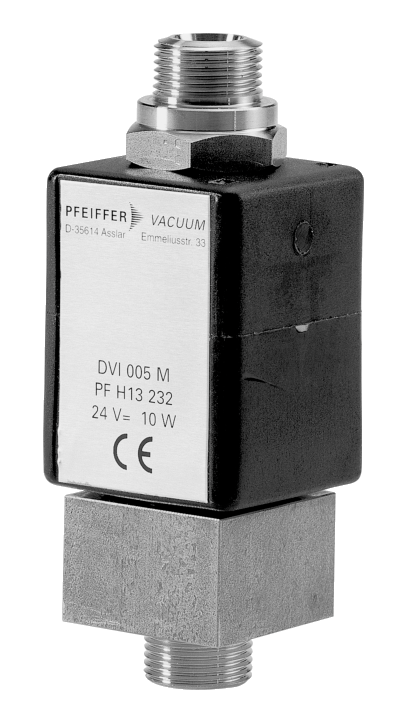 Pfeiffer Mini Inline Valve| Mini isolation valve, N.C., 24V |PF H13 232
