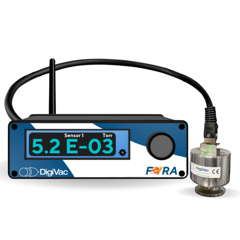 FYRA Pirani + Piezo Vacuum Gauge 7.5 x 10-6 to 1000 Torr | SmartSENS Gauge, UL, CSA, CE